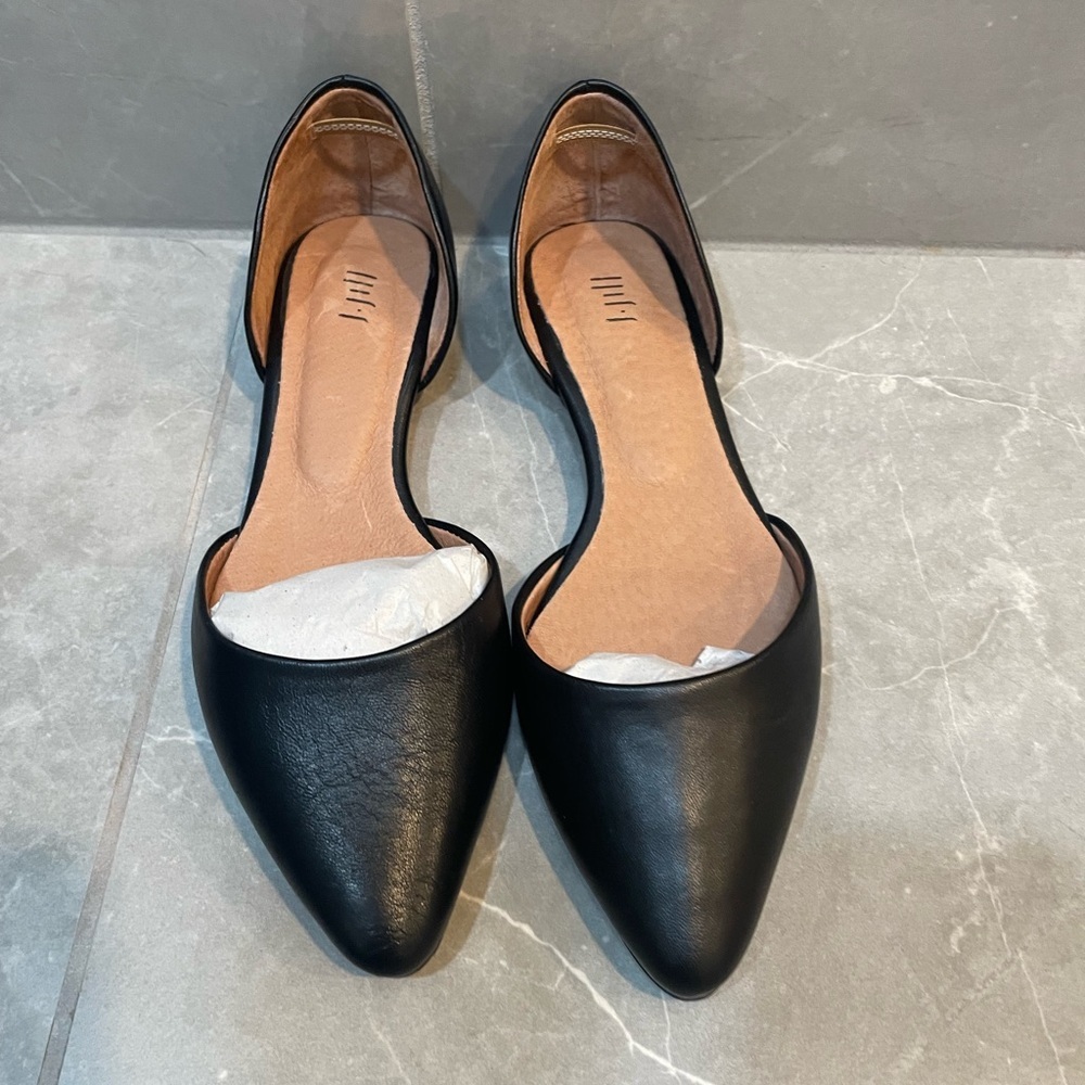 J.Jill D’orsay Classic Black Flats Loafers - Picture 6 of 7